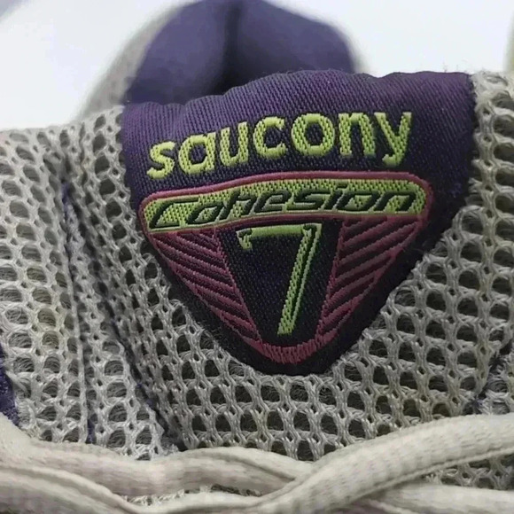 Saucony Grid Cohesion 7 running shoes 15181-4 Ladies sz 10 Purple Silver - Picture 7 of 8